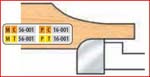 3 3/8 X 3/4 BORE 3 WING CT RAISED PANEL BACK CUTTER